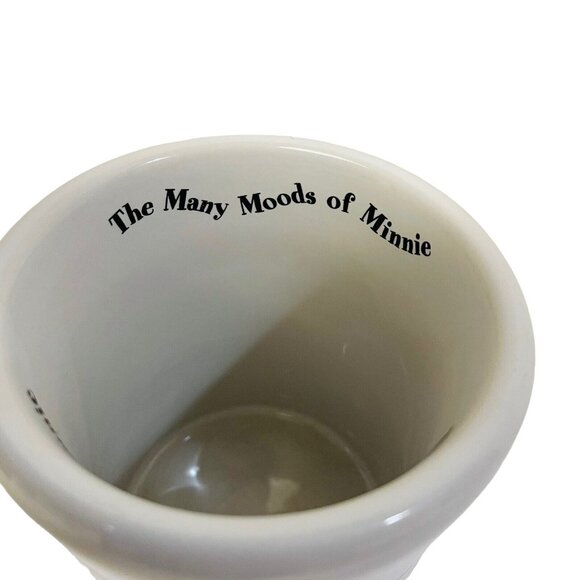 Disney Store Coffee Mug Cup Minnie Mouse 4 3/4" tall 5" The Many Moods of Minnie - Picture 6 of 7
